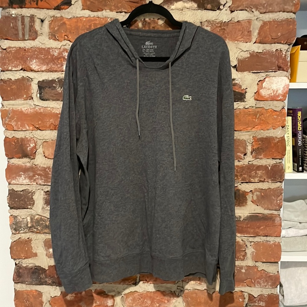 Lacoste Hoodie Jersey Long Sleeve Tee Shirt